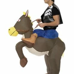 Smiffys USA Ride Em Cowboy Inflatable Adult Horse Costume Costumes 6 Smiffys USA Ride Em Cowboy Inflatable Adult Horse Costume Costumes