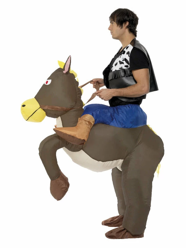 Smiffys USA Ride Em Cowboy Inflatable Adult Horse Costume Costumes 4 Smiffys USA Ride Em Cowboy Inflatable Adult Horse Costume Costumes