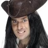 Smiffys USA Pirate Tricorn Men's Brown Hat Hats & Headpieces