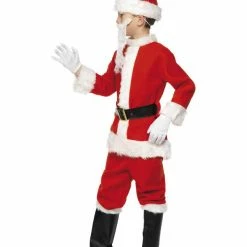 Smiffys USA Costumes Santa Claus Child Costume & Beard
