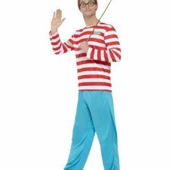 Smiffys USA Where's Wally? Men's Costume Costumes