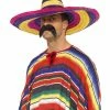 Smiffys USA Large Sombrero Adult's Mexican Multicoloured Hat 1 Smiffys USA Large Sombrero Adult's Mexican Multicoloured Hat