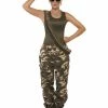 Smiffys USA Khaki Camo Women's Army Costume Costumes
