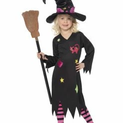 Smiffys USA Costumes Cinder Witch Girl's Costume