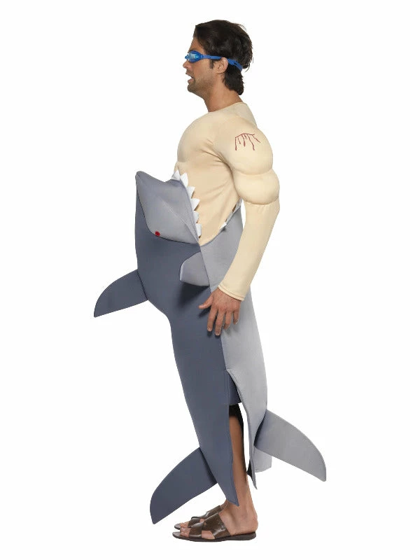 Smiffys USA Man Eating Shark Adult Costume Costumes 4 Smiffys USA Man Eating Shark Adult Costume Costumes