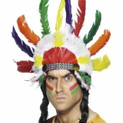 Smiffys USA Native American Inspired Headdress Men's