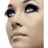 Smiffys USA Makeup & SFX Feather Eyelashes, Black