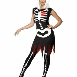 Smiffys USA Costumes Bright Bones Glow In The Dark Costume