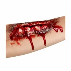 Smiffys USA Makeup & SFX Smiffys Make-Up FX, Open Wound Latex Scar, Red