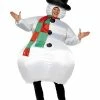Smiffys USA Costumes Inflatable Snowman Adult Christmas Costume
