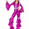 Smiffys USA 70s Dancing Dream Women's Pink Costume 2 Smiffys USA 70s Dancing Dream Women's Pink Costume