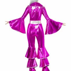 Smiffys USA 70s Dancing Dream Women's Pink Costume