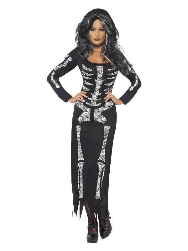 Smiffys USA Skeleton Women's Costume Tube Dress 3 Smiffys USA Skeleton Women's Costume Tube Dress