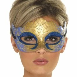 Smiffys USA Venetian Colombina Farfalla Glitter Mask
