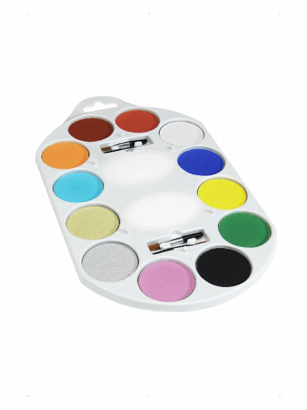 Smiffys USA Professional Non-Toxic Face Paint Kit - 12 Colour Palette 5 Smiffys USA Professional Non-Toxic Face Paint Kit - 12 Colour Palette