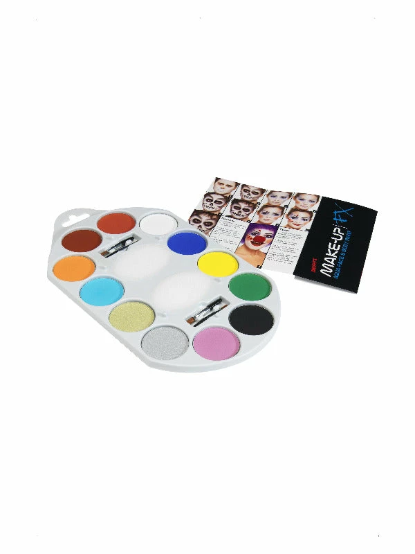 Smiffys USA Professional Non-Toxic Face Paint Kit - 12 Colour Palette 6 Smiffys USA Professional Non-Toxic Face Paint Kit - 12 Colour Palette