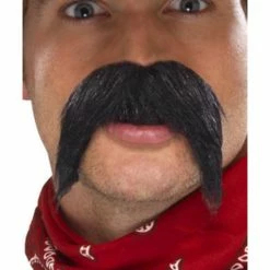 Smiffys USA Big & Bushy Gringo Tash, Black