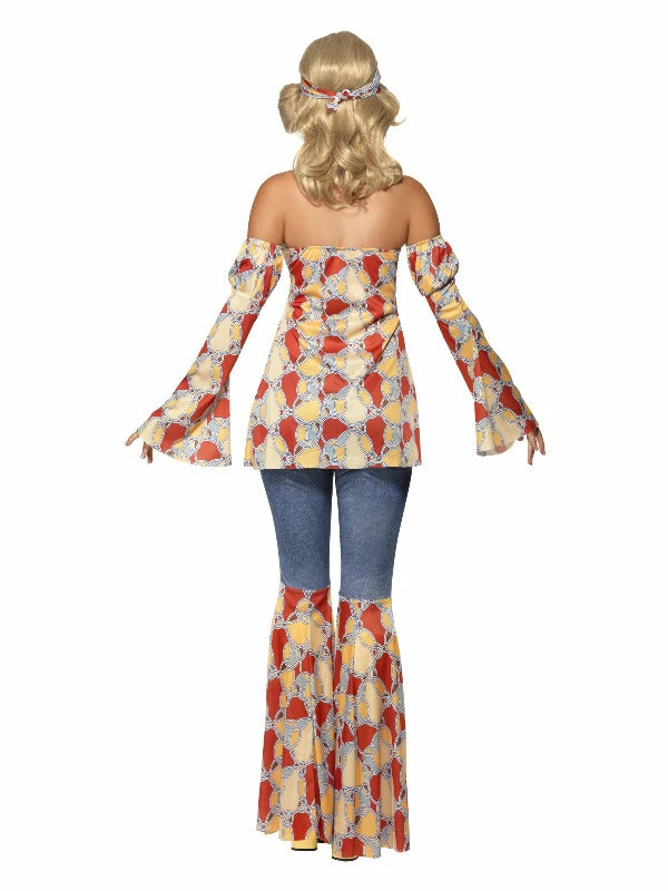 Smiffys USA Costumes 70s Vintage Hippy Women's Costume 5 Smiffys USA Costumes 70s Vintage Hippy Women's Costume