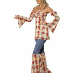 Smiffys USA Costumes 70s Vintage Hippy Women's Costume