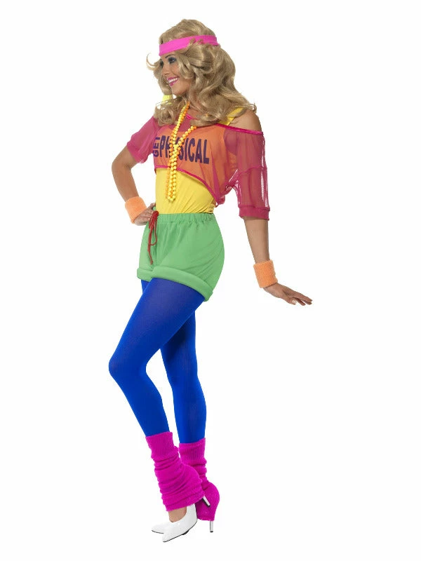 Smiffys USA 80s Let's Get Physical Girl Costume 4 Smiffys USA 80s Let's Get Physical Girl Costume