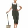 Smiffys USA WW2 Land Girl Green Women's Costume 1 Smiffys USA WW2 Land Girl Green Women's Costume