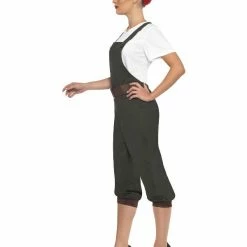 Smiffys USA WW2 Land Girl Green Women's Costume