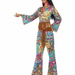 Smiffys USA 60s Hippy Flower Power Women's Costume