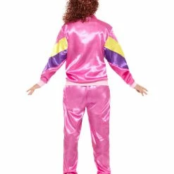 Smiffys USA 80s Height Of Fashion Women's Shell Suit Pink Costume 7 Smiffys USA 80s Height Of Fashion Women's Shell Suit Pink Costume