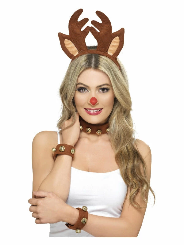 Smiffys USA Pin Up Reindeer Accessory Kit Accessories 3 Smiffys USA Pin Up Reindeer Accessory Kit Accessories