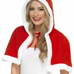 Smiffys USA Miss Claus Mini Women's Cape