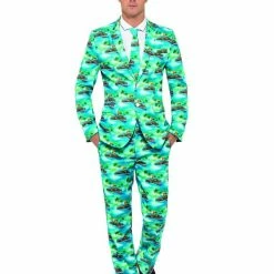 Smiffys USA Aloha Men's Patterned Suit Costumes