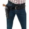 Smiffys USA Accessories Adult Faux Leather Single Holster With Belt