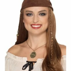 Smiffys USA Pirate Necklace, Bronze Accessories