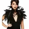 Smiffys USA Fever Women's Feather Bolero Black Accessories