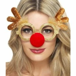 Smiffys USA Reindeer Comedy Specs Adult Accessories