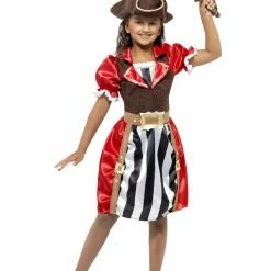 Smiffys USA Girls Pirate Captain Costume Costumes