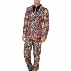 Smiffys USA Neon Rainbow Pride Men's Suit Costumes