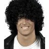 Smiffys USA Wigs & Beards Afro Wet Look Wig Men's