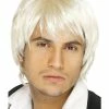 Smiffys USA Boy Band Men's Blonde Wig Wigs & Beards 2 Smiffys USA Boy Band Men's Blonde Wig Wigs & Beards