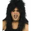 Smiffys USA 80s Hard Rocker Men's Black Wig