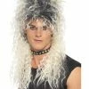 Smiffys USA 80's Hard Rocker Crazy Hair Men's Wig Wigs & Beards
