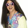 Smiffys USA 60's Hippy Men's Brown Wig
