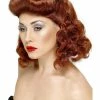 Smiffys USA 40s Pin Up Girl Women's Wig 1940's Costumes