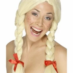 Smiffys USA Schoolgirl Dutch Lady Women's Wig Plaits Wigs & Beards