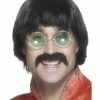 Smiffys USA 70s Mersey Wig & Tash Men's 1970's Costumes