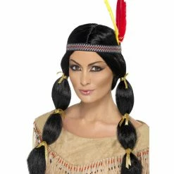 Smiffys USA Native American Inspired Women's Wig