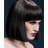 Smiffys USA Wigs & Beards Fever Lola Women's Brown Wig Blunt Cut Bob With Fringe 2 Smiffys USA Wigs & Beards Fever Lola Women's Brown Wig Blunt Cut Bob With Fringe