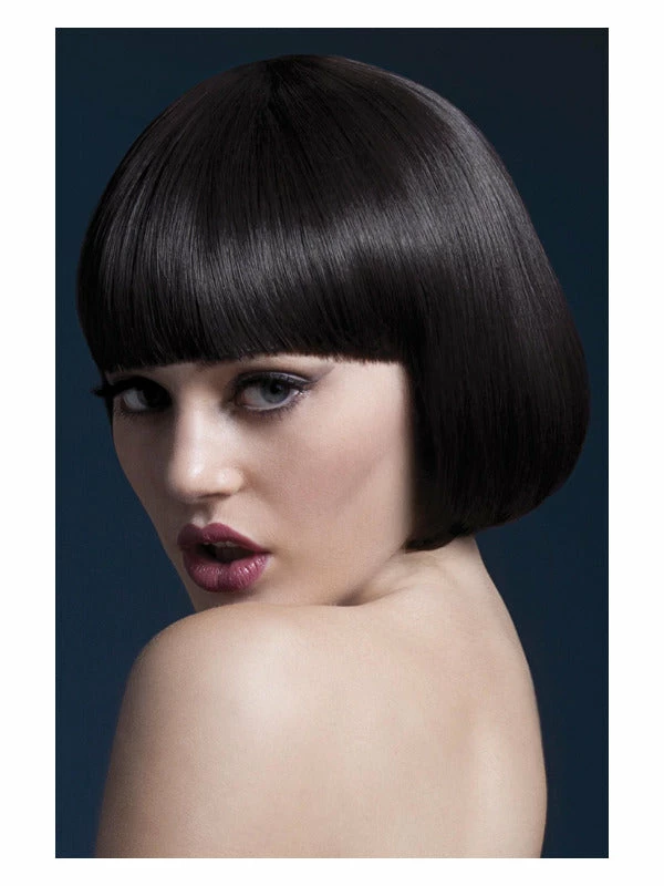 Smiffys USA Fever Mia Women's Brown Wig Short Bob With Fringe Wigs & Beards 3 Smiffys USA Fever Mia Women's Brown Wig Short Bob With Fringe Wigs & Beards