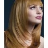 Smiffys USA Wigs & Beards Fever Tanja Women's Auburn Wig Long Feather Cut With Fringe 1 Smiffys USA Wigs & Beards Fever Tanja Women's Auburn Wig Long Feather Cut With Fringe