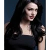 Smiffys USA Fever Nicole Women's Black Wig Long Soft Wave Wigs & Beards 2 Smiffys USA Fever Nicole Women's Black Wig Long Soft Wave Wigs & Beards
